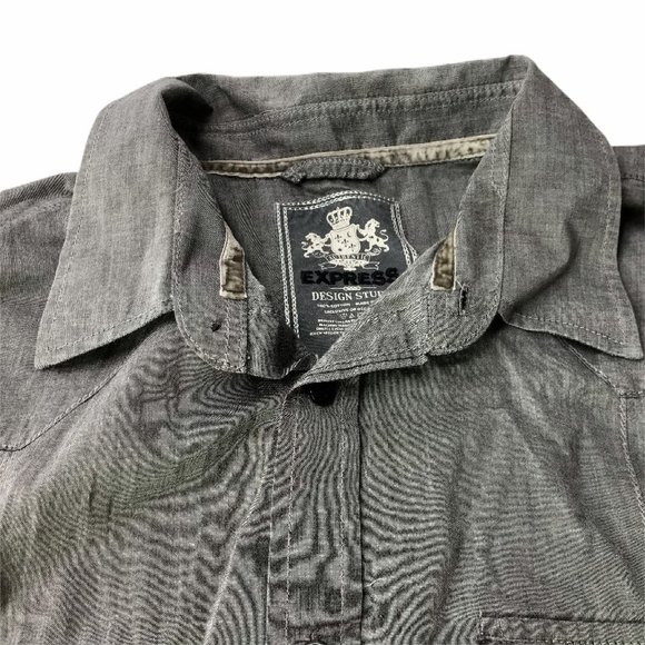 Express Design Studio Men's Button Down Shirt XL - Picture 6 of 9